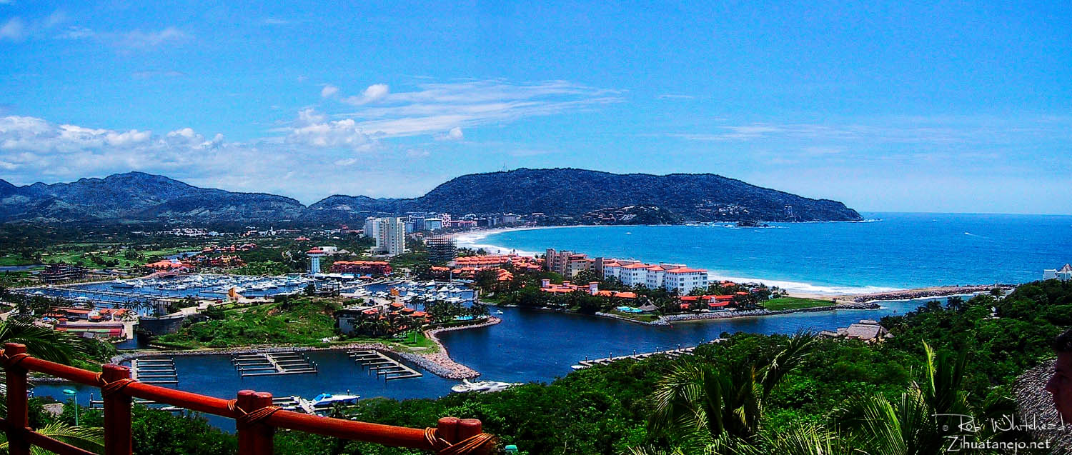 Marina and hotel zone in Ixtapa Marina and hotel zone in Ixtapa