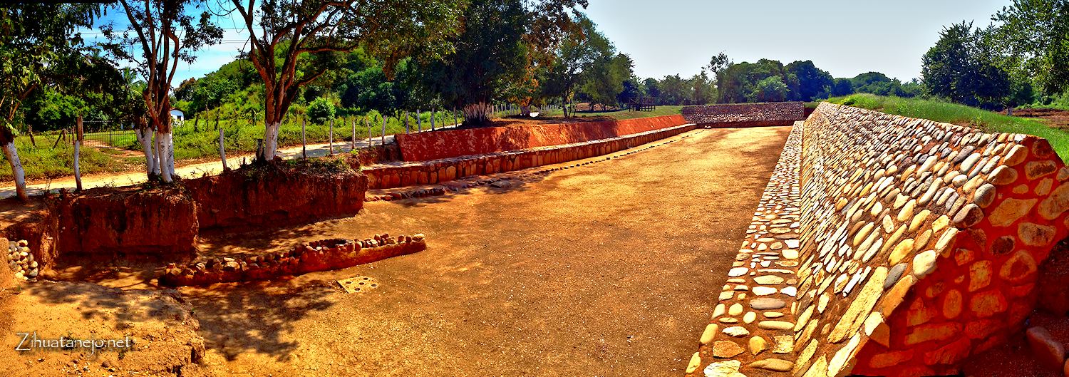 Restored ceremonial Ball Court at Xihuacán Restored ceremonial Ball Court at Xihuacán