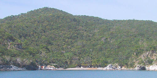 Playa Contramar from the water