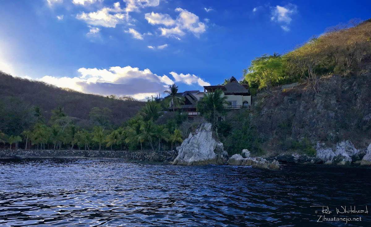 Playa Contramar from the water