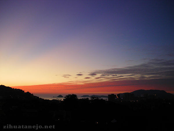 Ixtapa Mexico sunset, 31 December 2006